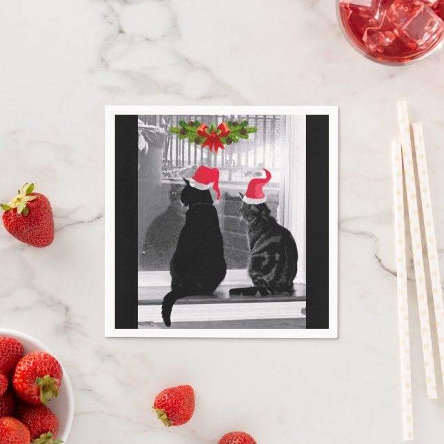 Gewartet für den Weihnachtsmann Serviette (Beispiel)