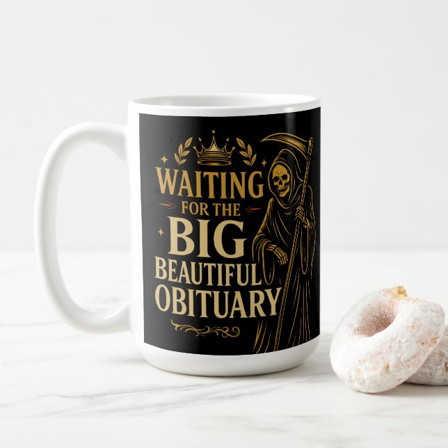 Gewartet für die große schöne Sammlung, Halloween Kaffeetasse (Mit Donut)