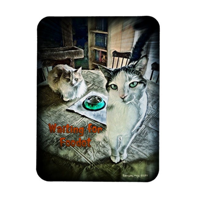 Gewartet für Foodot 3" x 4" Flexible Magnet (Vertikal)