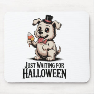 Gewartet für Halloween Candy Dog Spaß Mousepad