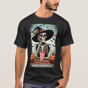 Gewartet für Halloween Skeleton-Hupen T-Shirt