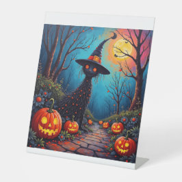 Gewartet für Halloween Sockelschild