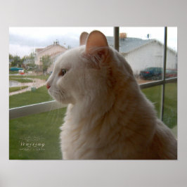 Gewartet für mein menschliches poster