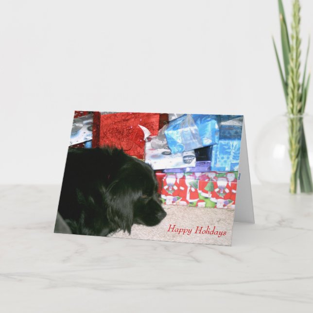 Gewartet für Santa Feiertagskarte (Vorderseite)