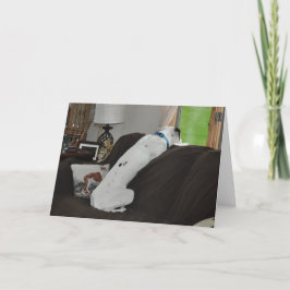 Gewartet für Santa Feiertagskarte