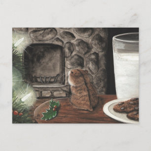 Gewartet für Santa Feiertagspostkarte