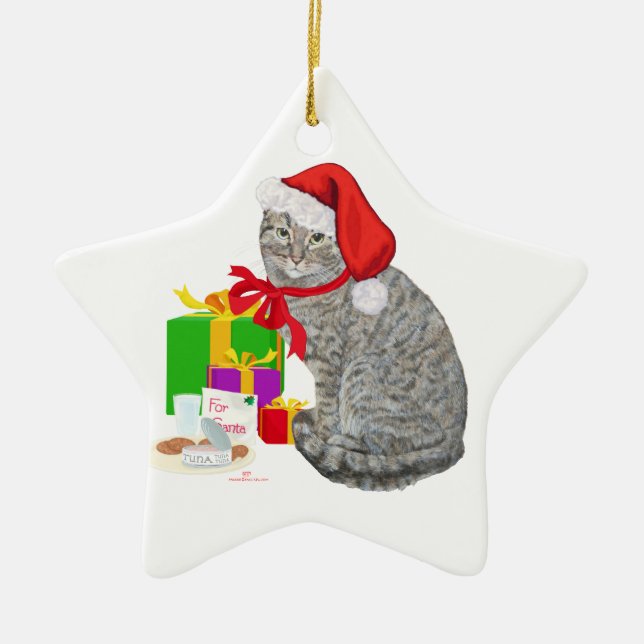 Gewartet für Santa Keramik Ornament (Vorne)