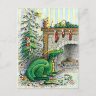 Gewartet für Santa - Postkarte