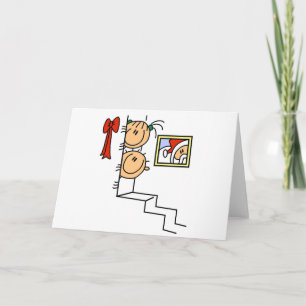 Gewartet für Santa T - Shirt und Geschenke Feiertagskarte