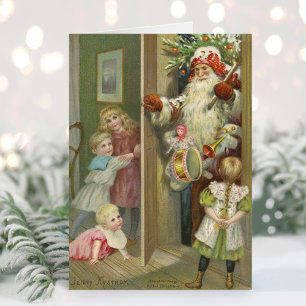 Gewartet für Santa Weihnachten Karte
