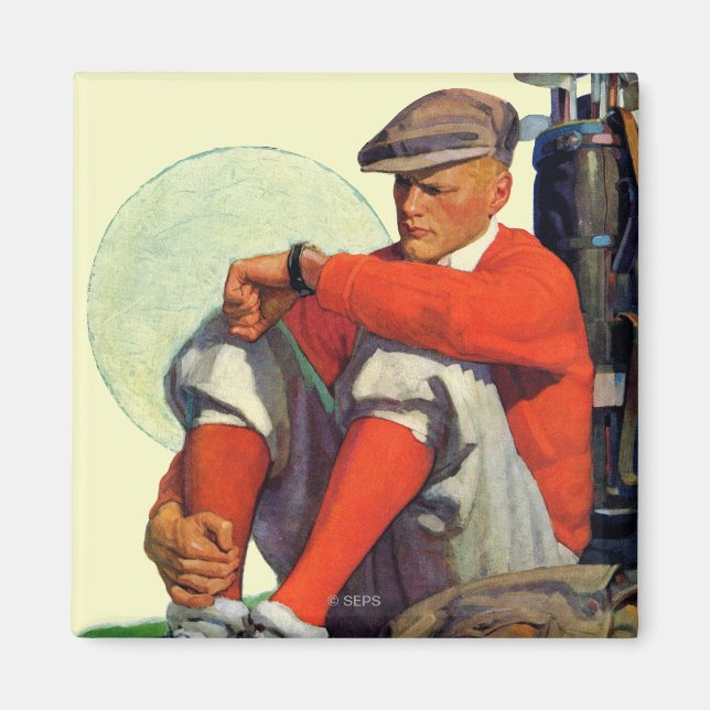 Gewartet Golfer Behalten Magnet (Vorne)