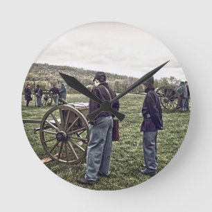 Gewartet Runde Wanduhr