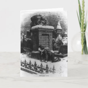 Gewartet St_Nick Weihnachtskarte Feiertagskarte
