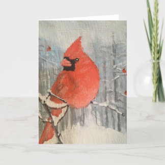 Gewartet, um an der Vogelzuführung zu schalten Dankeskarte