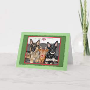 Gewartet Weihnachtskarte Feiertagskarte