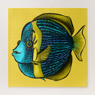 Gewässer der Fische unter Meereskids Puzzle
