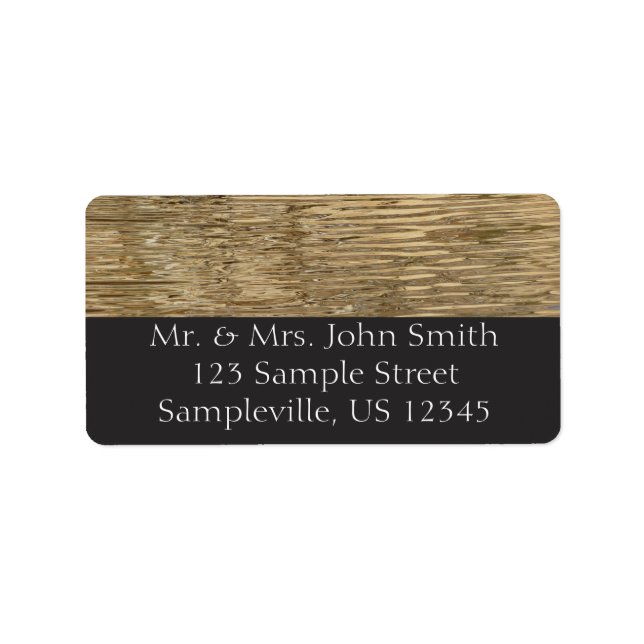 Gewässer des Barker-Staudamms im Joshua-Tree-Natio Adressaufkleber (Vorne)