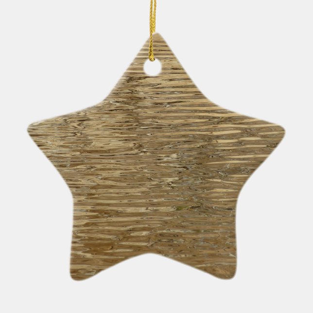 Gewässer des Barker-Staudamms im Joshua-Tree-Natio Keramik Ornament (Vorne)