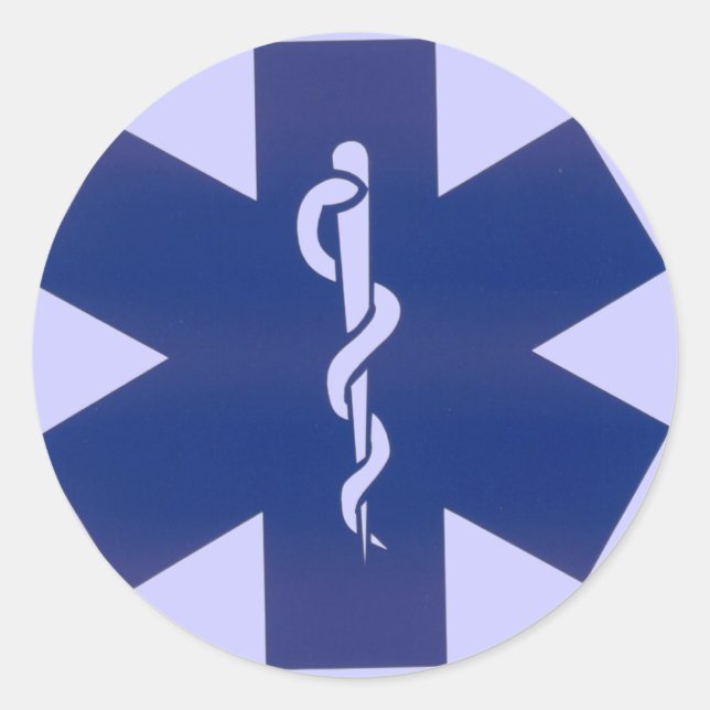 Gewässer Runder Aufkleber (Vorderseite)