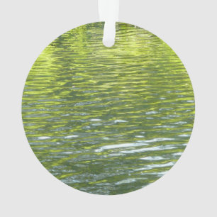 Gewässer von Eichenbachgelb und Grünlandschafts-Fo Ornament