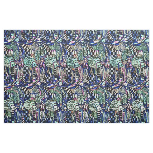 Gewebe-Abstrakt-Charles Rennie Mackintosh 3 Stoff (Fat Quarter (45,7 x 55,9 cm))