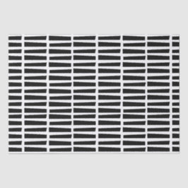 Gewebe / Abstrakte schwarze Linien Seidenpapier