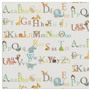 Gewebe - Alphabet Stoff