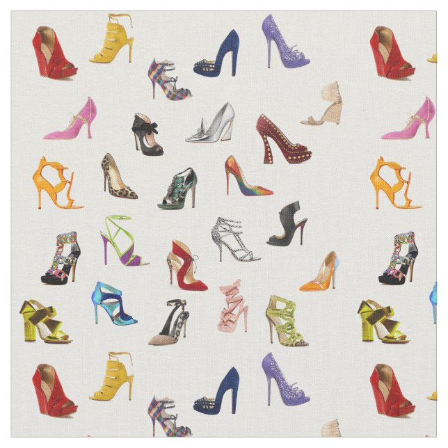 Gewebe-Aschenputtel-Zitat beschuht Heels-Pumpen Stoff (Nahaufnahme)