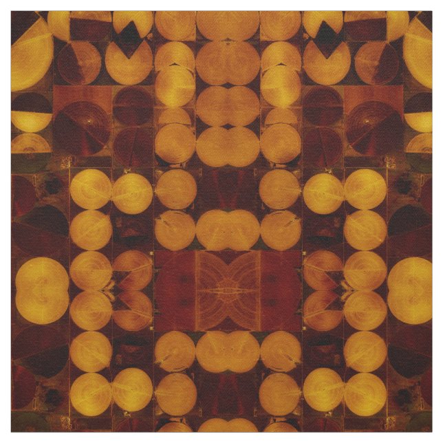 Gewebe aus Abstrakten goldbraunen und braunen Zirk Stoff (Muster)