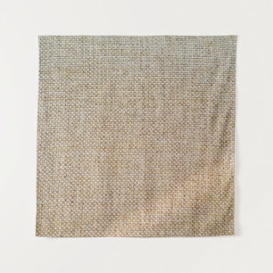 Gewebe aus braunem Spinnstoff Wandteppich