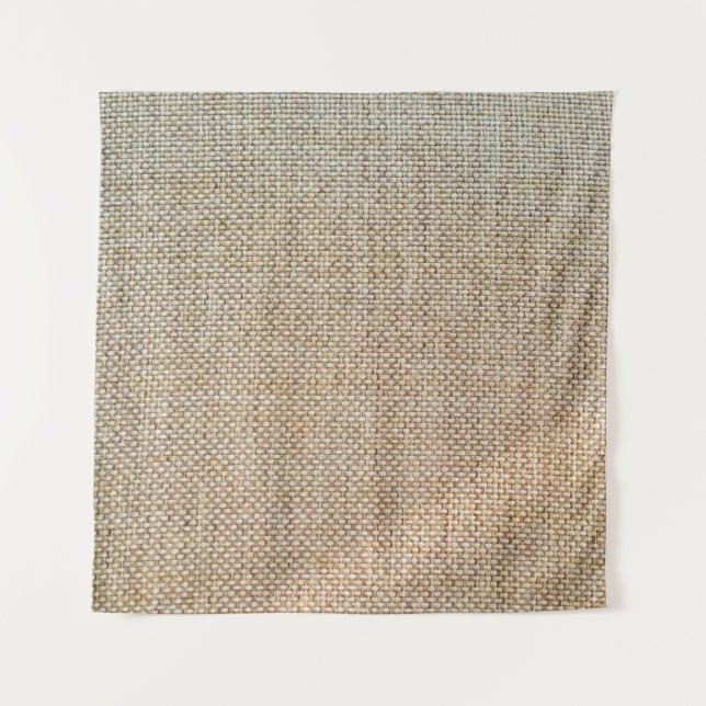 Gewebe aus braunem Spinnstoff Wandteppich (Vorderseite)