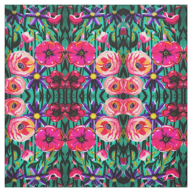 Gewebe aus lebhaften Blume Stoff (Muster)