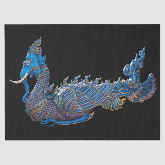 Gewebe aus mythischen Kreaturen Seidenpapier (Vorderseite)