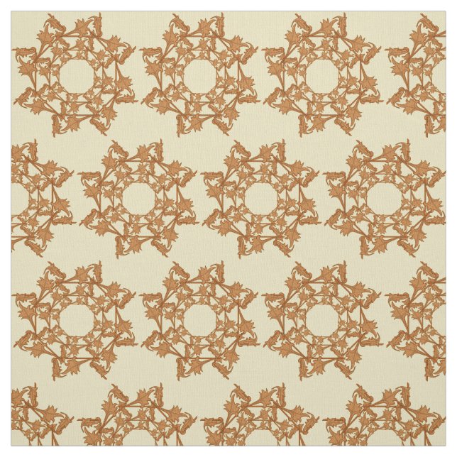 Gewebe - Blätter aus Holz Stoff (Muster)