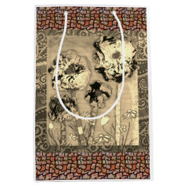 Gewebe-Blume 2 Mittlere Geschenktüte