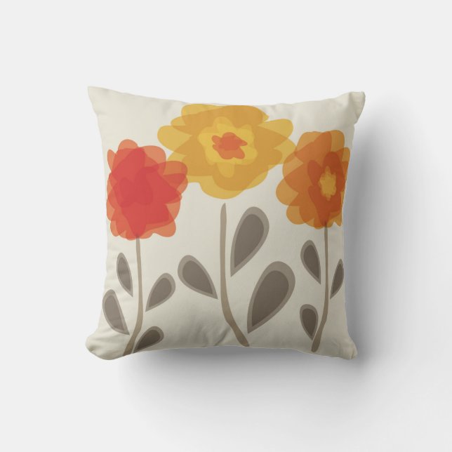 Gewebe-Blume design2 Kissen (Vorderseite)