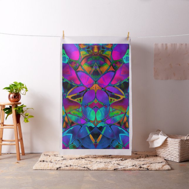 Gewebe-BlumenFraktal-Kunst Stoff (Beispiel)