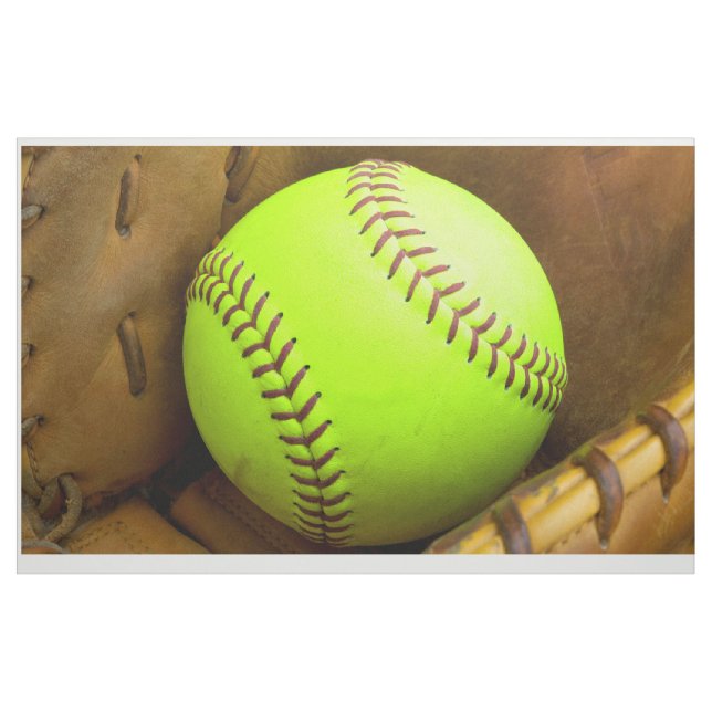Gewebe der Softball-gelbes schnelles Baumwolle(56" Stoff (Yard (91,4 cm))