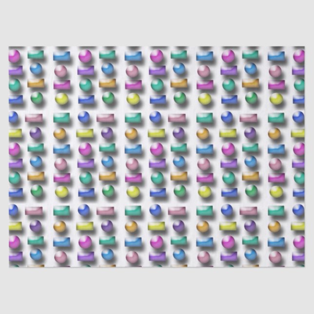 Gewebe - Drei Dimensionen Seidenpapier (Vorderseite)