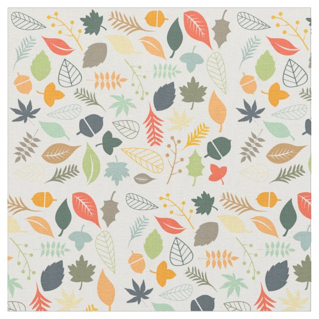 Gewebe - Fallende Blätter Stoff (Nahaufnahme)