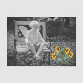 Gewebe für Engel und Sonnenblumen Seidenpapier