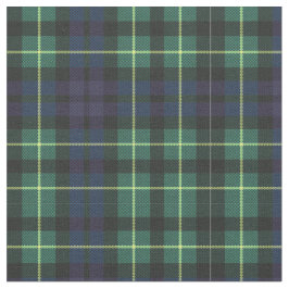 Gewebe - Gelber, grüner und blauer Tartan Stoff