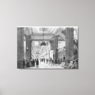 Gewebe-Geschäft, de la Chaussee mit 9 Rues d'Anti Leinwanddruck