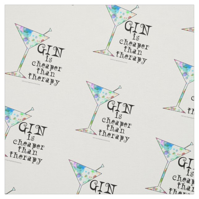 GEWEBE - GIN ist billiger als Therapie! Stoff (Muster)