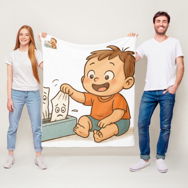 Gewebe in Schwierigkeiten Fleecedecke (Beispiel)