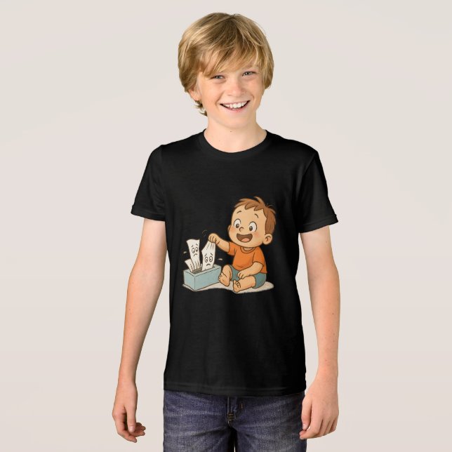Gewebe in Schwierigkeiten Tri-Blend Shirt (Vorderseite voll)