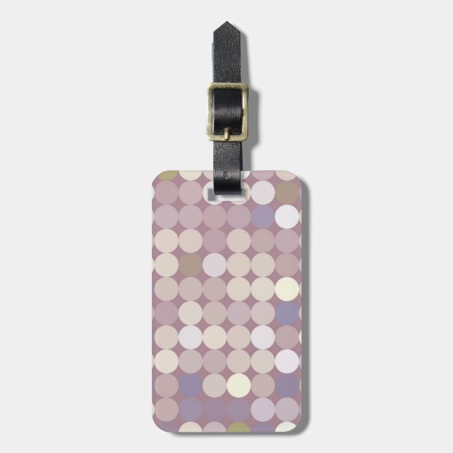 Gewebe kreist abstraktes Muster ein Gepäckanhänger (Vorderseite vertikal)