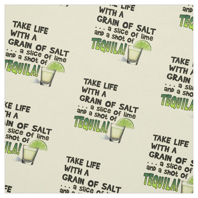 GEWEBE - Leben, Salz, Limon, TEQUILA! Stoff (Muster)