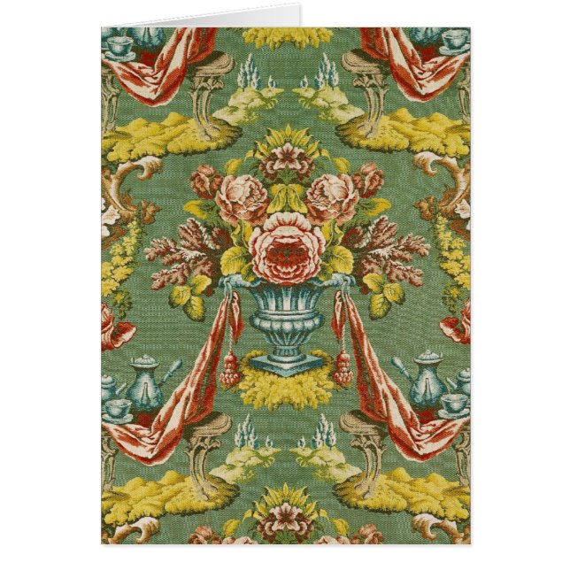 Gewebe mit einem wiederholenden Blumenmotiv (Vorne)