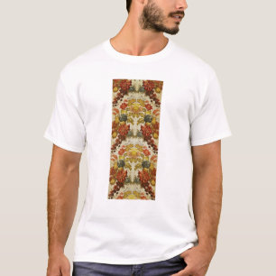 Gewebe mit einem wiederholenden Blumenmuster T-Shirt